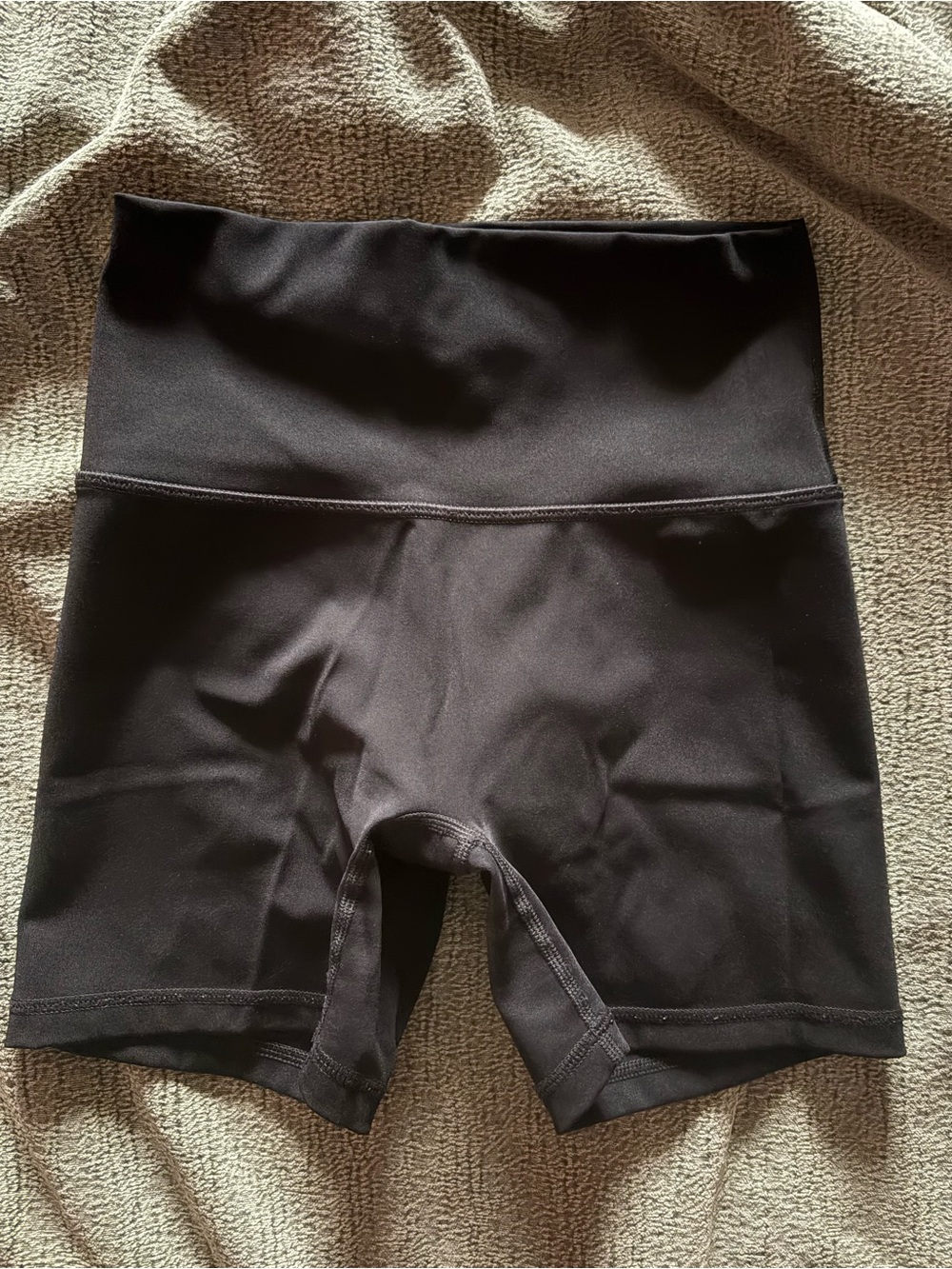 aerie Black High-Rise Bike Shorts
